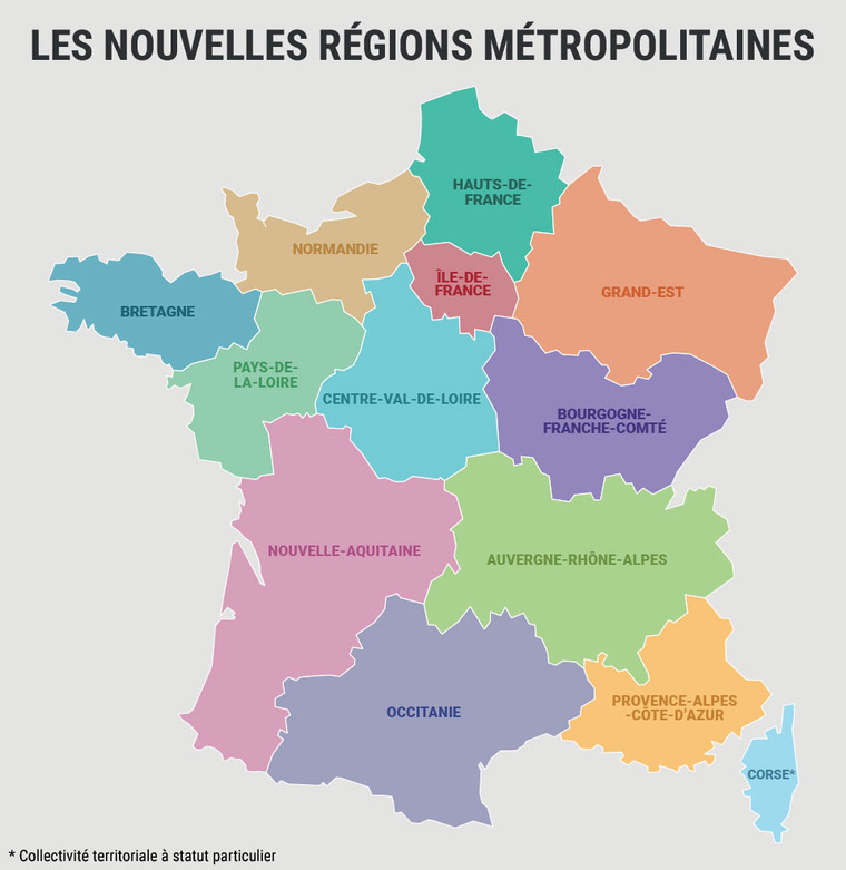 Nouvelles régions françaises (source site officiel) Nouvelles régions françaises (source site officiel)